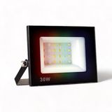 Refletor Led Smd 30w Rgb Com Controle