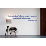 Adesivo De Parede Frase Colossenses 3:14