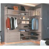 Quarto Closet Modulado Smart Tube Móveis Castro Duna