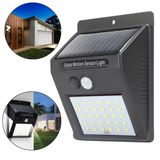 Luminaria Solar Led Luz Automática Sensor De Presença