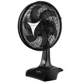 Ventilador 60w 6 Pás 3 Velocidades 30cm Preto Protect 30 Britânia 220v