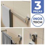 Kit Acessórios Banheiro/lavabo [3 Peças] Aço Inox 304 [q3b]