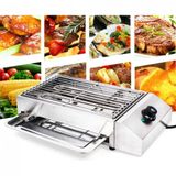 Churrasqueira Grill Eletrica Ate 6 Porcoes Em Aco Inoxidavel, 110v 2800w, Yiyibyus, Prata