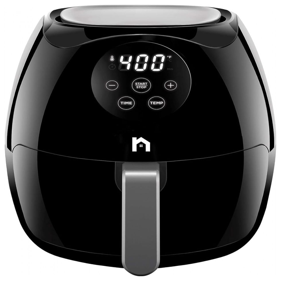 Fritadeira Eletrica Airfryer 3.5l Com Painel Digital E Cesto Antiaderente, 110v, New House Kitchen, Preta