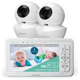 Baba Eletronica Babysense Com 2 Cameras Hd, Luz Noturna, Alcance De 292 Metros E Visao Noturna