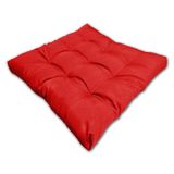 Almofada Futon Assento Decoração 60x60cm Flat Vários Modelos Vermelho