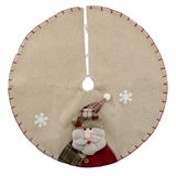 Saia Para Árvore De Natal Temática Papai Noel 60cm