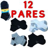 Kit Com 12 Meia Esportiva Tamanho 37-43 Cores Variadas