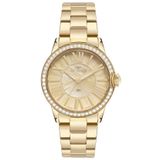 Relogio Technos Feminino Dourado Grande Romano 2035myu/1k