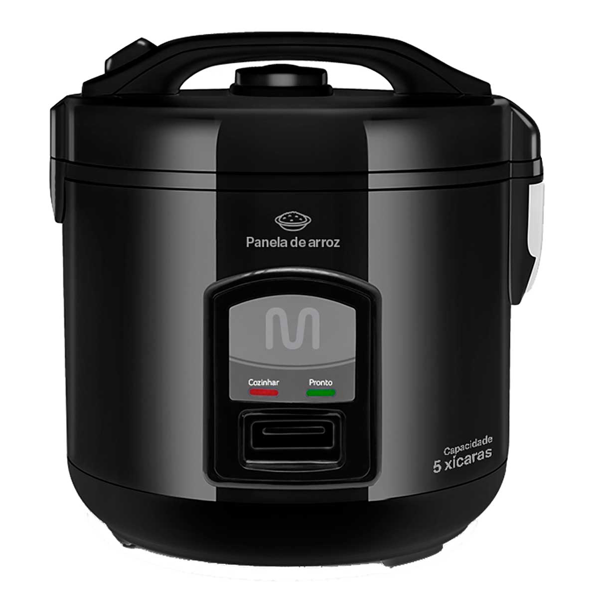 Panela de Arroz Multilaser GO003 5 xícaras 400W 127V Preta