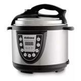 Panela De Pressão Eletrica Midi 5l Inox Com Preto 220v