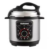 Panela de Pressão Elétrica Essencial 3L 700W Inox com Preto 220V