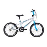 Bicicleta Infantil Aro 20 Bmx Carbon Steel Tridal Bike - Branco/azul Céu