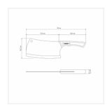 Cutelo Tramontina Churrasco Black Lamina De Inox Escurecido