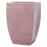 Vaso Decorativo Para Plantas Quadrado Apolo 45 Pedra