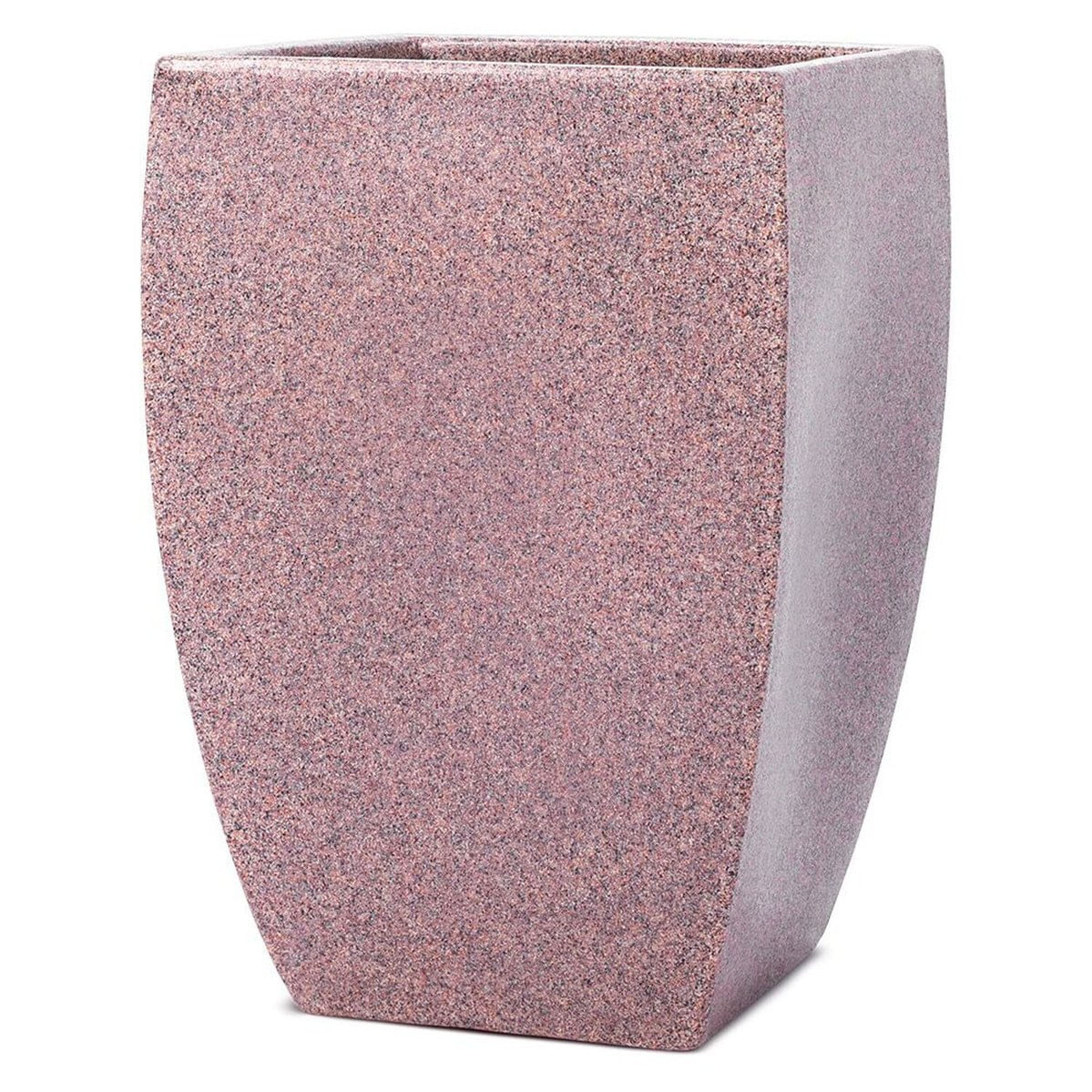 Vaso Decorativo Para Plantas Quadrado Apolo 45 Pedra