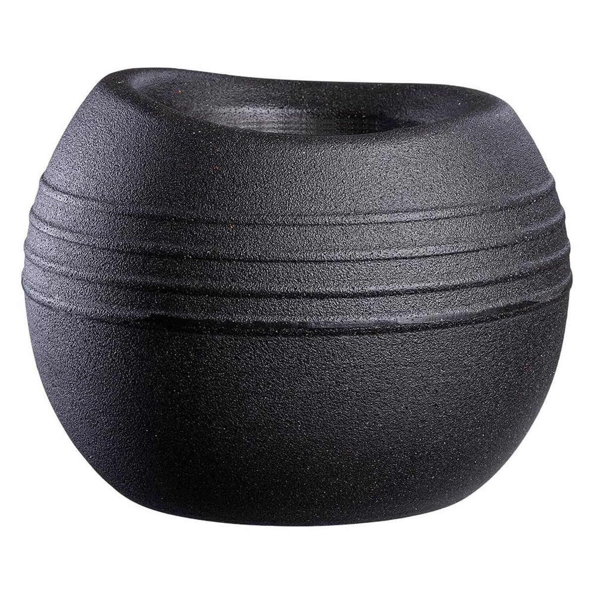 Vaso Decorativo Para Plantas Búzios Preto Preto