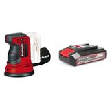 Kit Lixadeira Roto-orbital A Bat Te-rs 18 Li Com Bateria Power-x-change 18v 2,5 Ah Li Einhell Preto