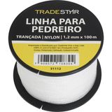 Linha Pedreiro Nylon Trançada 0,8mmx100m Bca Com 2 Tradestar