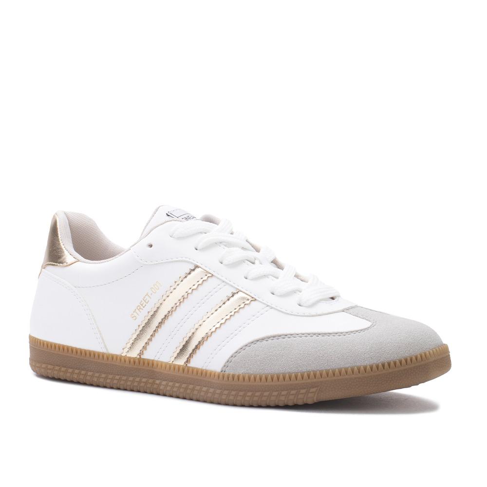 Tenis Sua Cia Ref 8355-15421 Branco/dourado 039