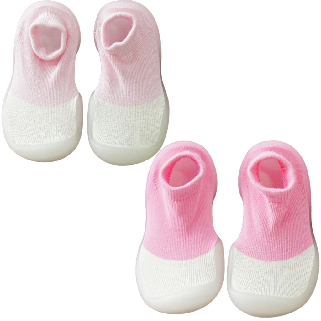 Kit 2 Pantufa Primeiros Passos Com Sola Tpe