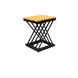 Banqueta Baixa Z P/ Cozinha Ou Area Externa 45cm 35x45x35 Preto