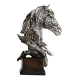 Estátua De Cabeça De Cavalo Retro Decoração De Escritório