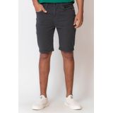 Bermuda Masculina Sarja Slim Polo Wear Cinza Escuro