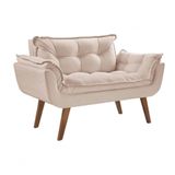 Poltrona Namoradeira Opalla 2 Lugares Suede Dsalla