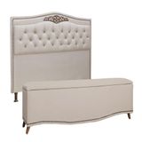 Cabeceira E Calçadeira Holanda 160cm Shop Das Cabeceiras Capuccino