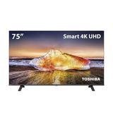 Tv 75&quot; Dled Smart 4k 75c350ms Tb025m Toshiba Preto Bivolt