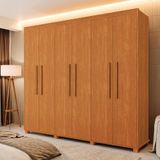 Guarda Roupa Casal 6 Portas 100% Mdf Nature Madri Fênix