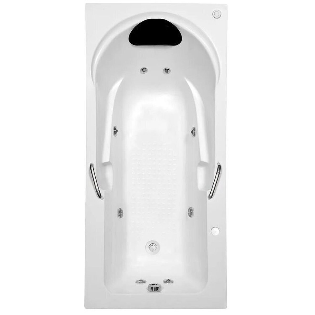 Banheira De Hidromassagem Capri Em Gel 135x80x46cm - P5 - 220v - Com Aquecedor E Cromoterapia Branco