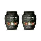 Creme Skala 1kg Vinagre De Maçã Com Keratina-kit C/2un