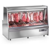 Balcão Frigorifico Turino Com Depósito Gats200d Gelopar Expositor De Carnes Inox 220v