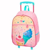 Mochila Escolar Sorvete Sweet Rodinha Tam Grande Meninas