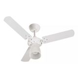 Ventilador De Teto Tron 3 Pás Em Mdf Marbela 3 Velocidades - Branco, Pás Brancas 220v