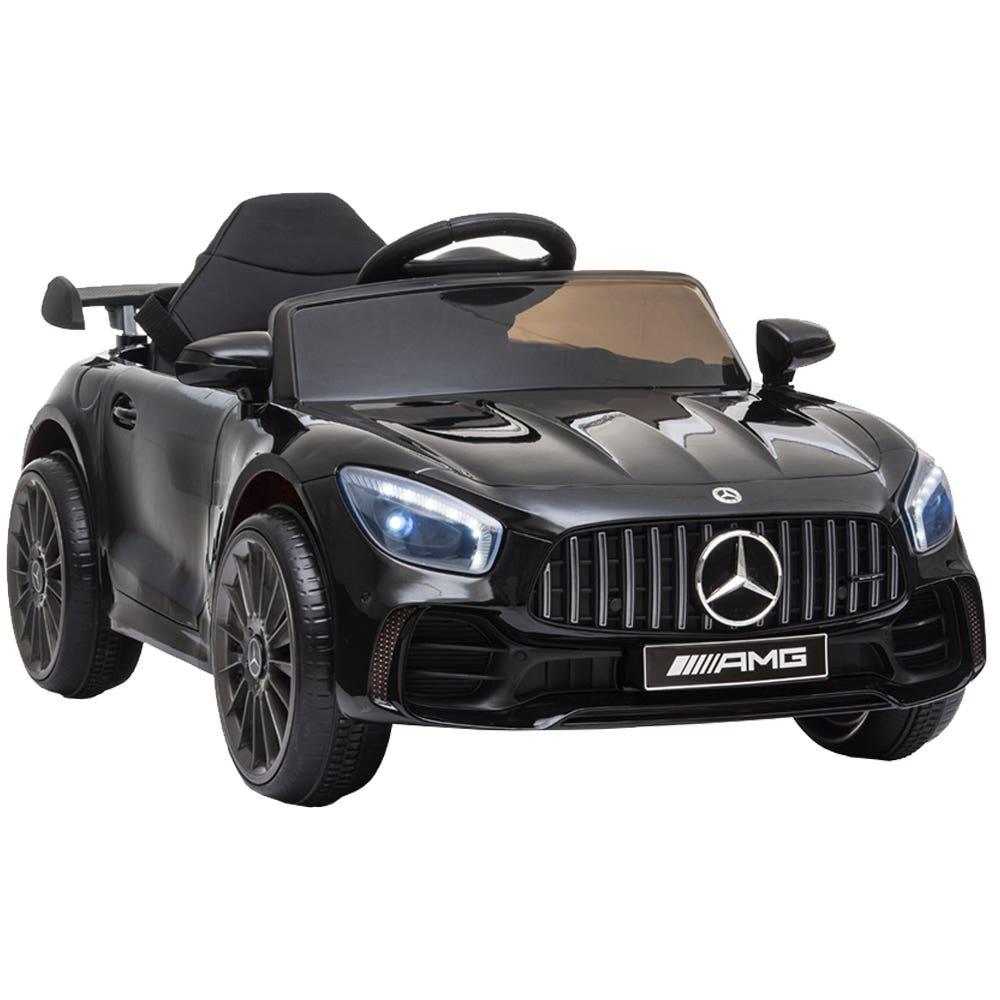 Carro Elétrico Infantil 12v Mercedes Amg Gt-r Cor Preto Importway-preto