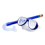 Conjunto De Snorkel Infantil Óculos De Mergulho Com Vista Ampla Para Esportes Aquáticos