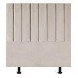 Cabeceira De Cama Solteiro Box 100 Cm Paolla Suede