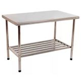 Mesa Industrial Multiuso Desmontável Imeca Em Inox 430 Grade Inferior Gradeada 1,20x0,70 - 5813