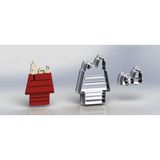 Cortador Casa Snoopy Modular Tamanho 5cm