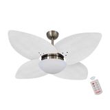 Ventilador De Teto Bronze 4 Pás Palmae Branco 220v