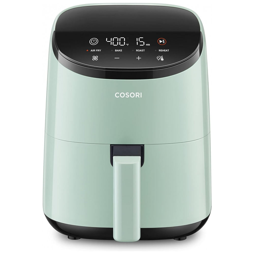 Fritadeira Elétrica Airfryer 2 Litros 4 Em 1 Com Cesto Antiaderente E Painel Digital, 110v 900w, Cosori, Verde