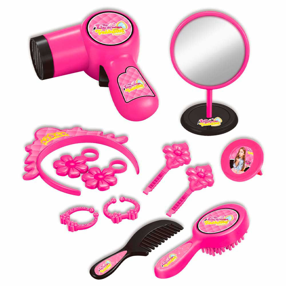 Kit Infantil Salao De Beleza Fashion 12 Pecas Dm Toys