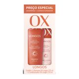 Shampoo Ox Longos 375ml + Condicionador Ox Longos 170ml Ox