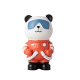 Estatueta De Astronauta Panda Para Decoração De Bolo Para Quarto