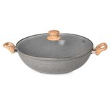 Panela Wok Cerâmic Antiaderente 34cm 7,0l Dark Grey Oster