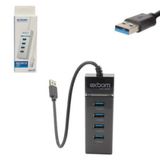 Hub Usb 3 0 4 Portas 30 Cm Uh 30a Exbom