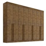 Guarda Roupa Daymond 6 Portas E 8 Gravetas 100% Mdf D&#39;doro Ypê